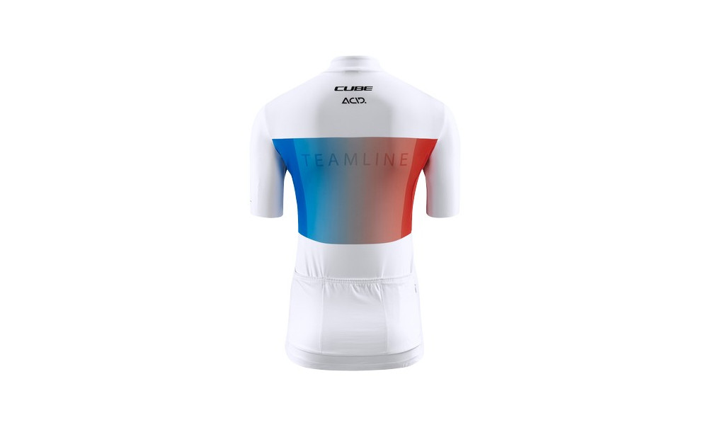 Cycling jersey Cube Teamline WS S/S white'n'blue'n'red - 6