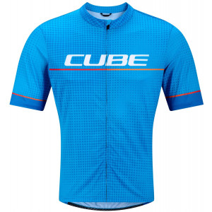 Cycling jersey Cube CMPT Teamline S/S brown