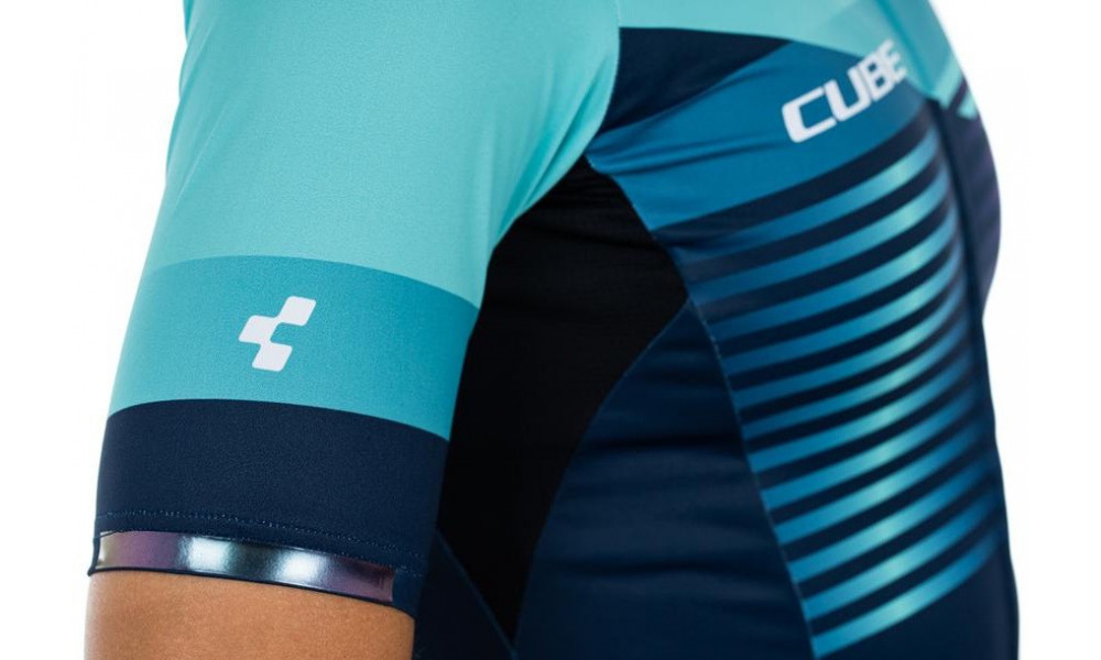 Cycling jersey Cube Teamline WS S/S blue'n'mint - 3