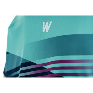 Cycling jersey Cube Teamline WS Round Neck S/S blue'n'mint