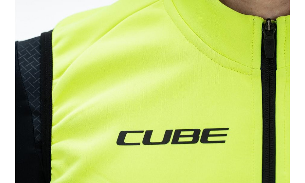 Cycling gilet Cube Blackline Softshell Safety neon yellow - 2