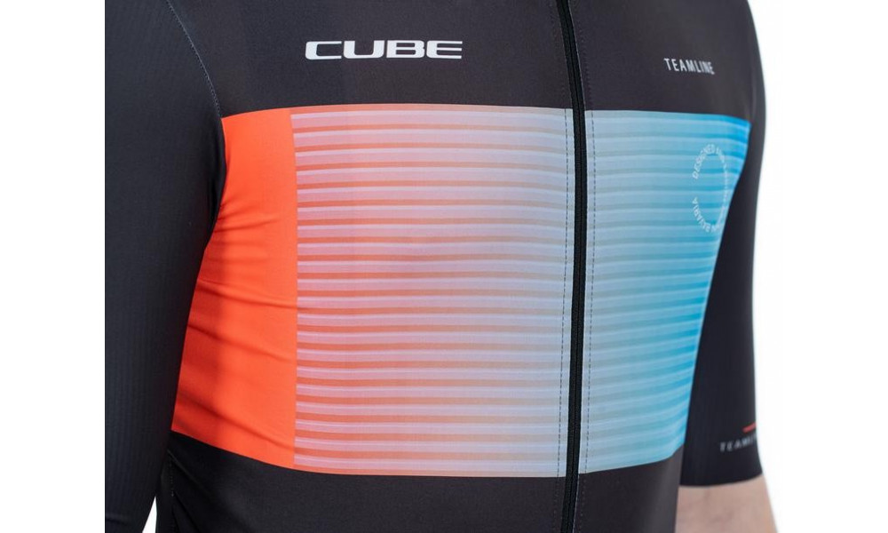 Cycling jersey Cube Teamline S/S black'n'blue'n'red - 2