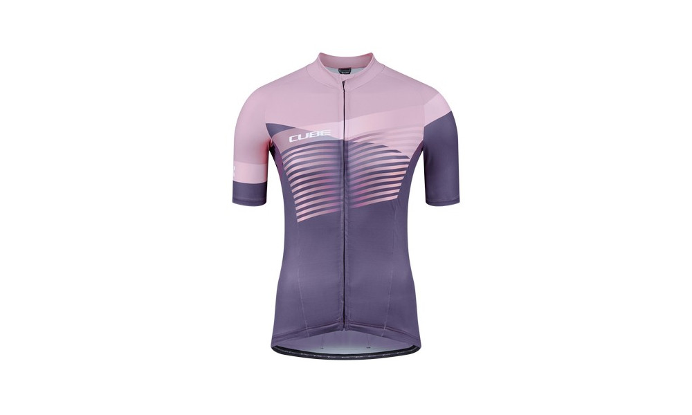 Cycling jersey Cube Teamline WS S/S violet'n'rose - 1