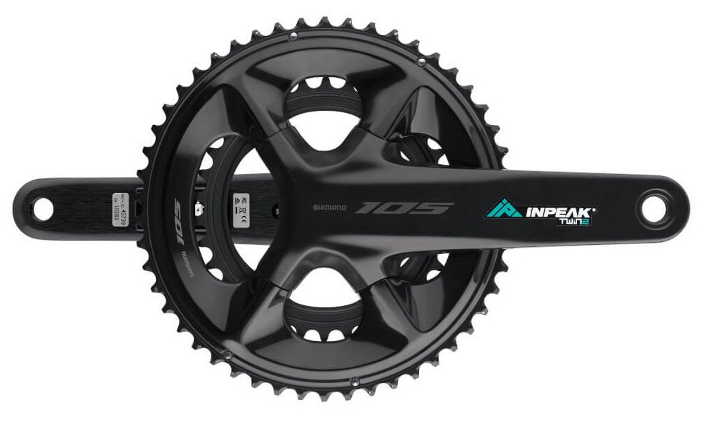 Võimsusmõõtjaga ketaspedaalisüsteem INPEAK Twin2 Shimano 105 FC-R7100 50-34T - 1