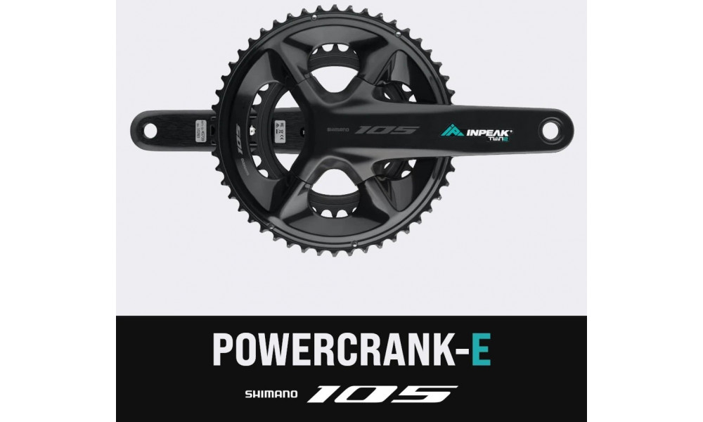 Võimsusmõõtjaga ketaspedaalisüsteem INPEAK Twin2 Shimano 105 FC-R7100 50-34T - 10