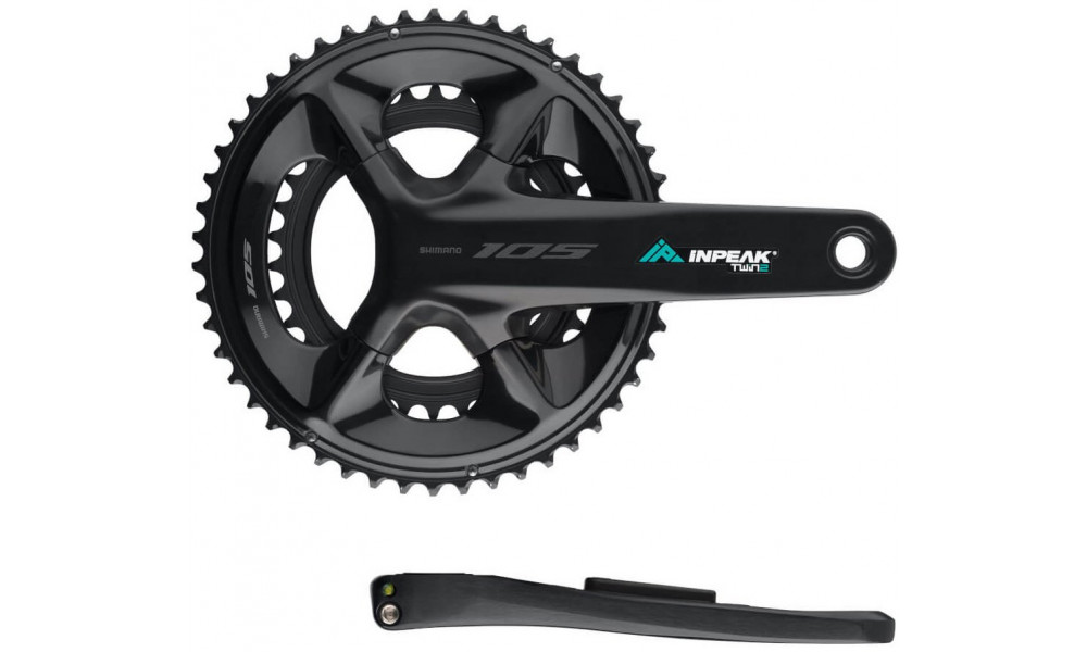 Võimsusmõõtjaga ketaspedaalisüsteem INPEAK Twin2 Shimano 105 FC-R7100 52-36T - 13