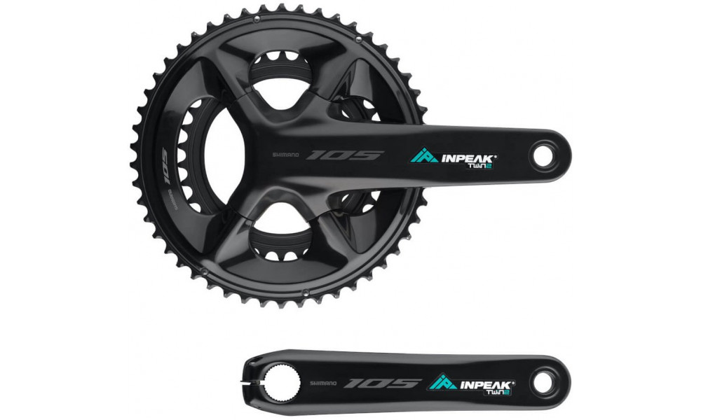 Võimsusmõõtjaga ketaspedaalisüsteem INPEAK Twin2 Shimano 105 FC-R7100 52-36T - 14
