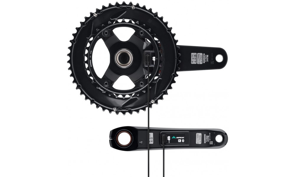 Võimsusmõõtjaga ketaspedaalisüsteem INPEAK Twin2 Shimano Dura-Ace FC-R9200 52-36T - 9
