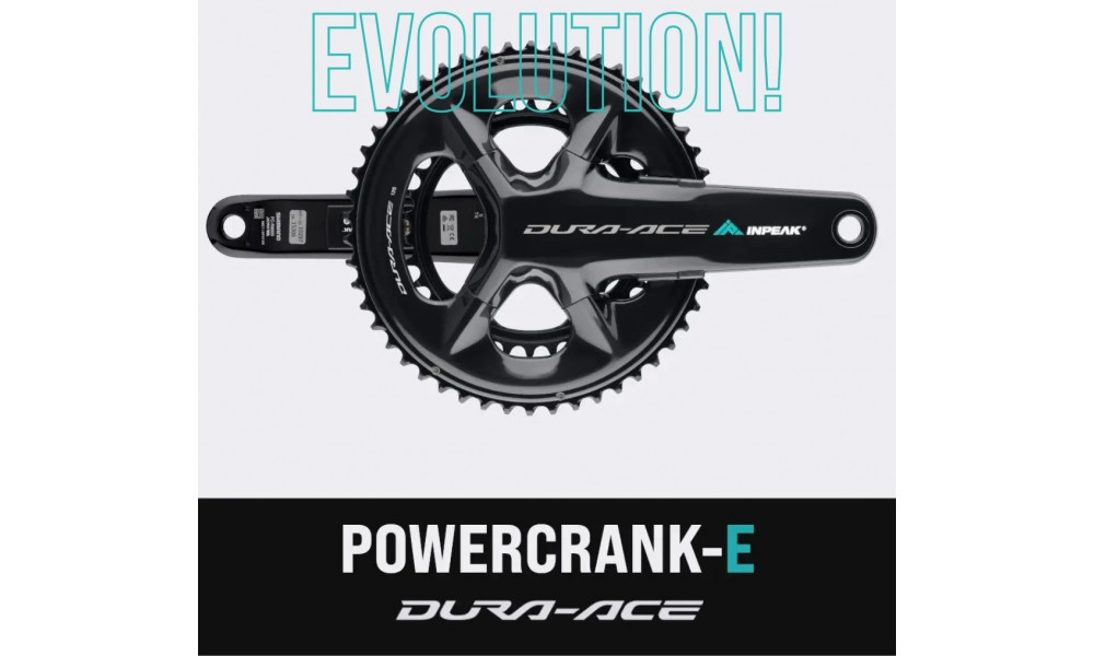 Võimsusmõõtjaga ketaspedaalisüsteem INPEAK Twin2 Shimano Dura-Ace FC-R9200 54-40T - 2