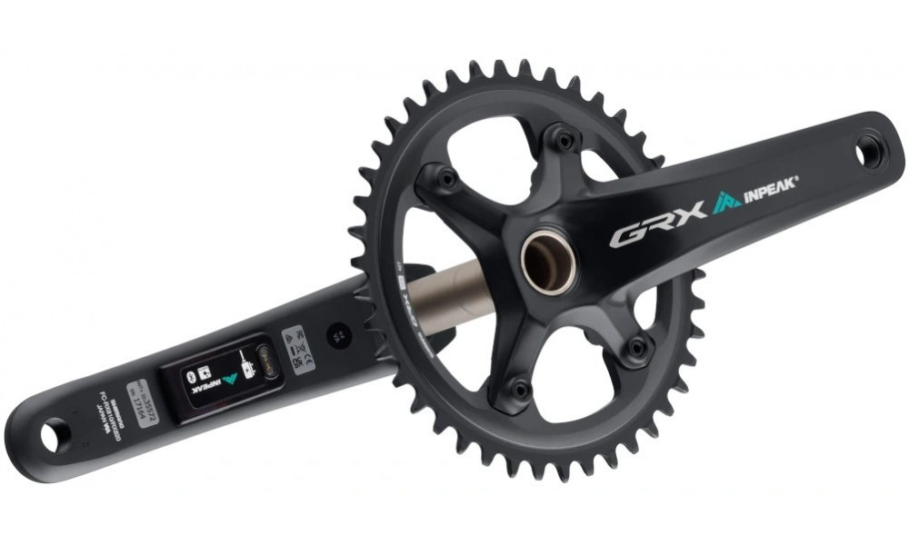 Võimsusmõõtjaga ketaspedaalisüsteem INPEAK Twin2 Shimano GRX FC-RX820-1 42T - 5