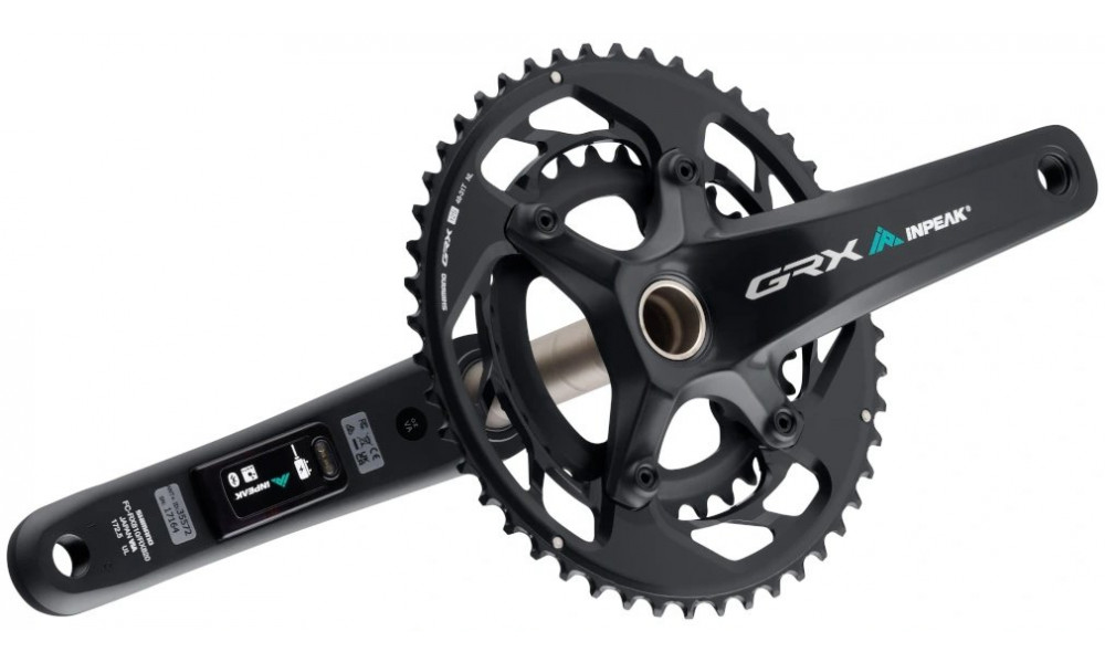 Võimsusmõõtjaga ketaspedaalisüsteem INPEAK Twin2 Shimano GRX FC-RX820-2 48-31T - 5