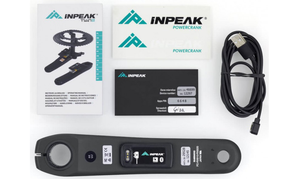 Võimsusmõõtjaga käik INPEAK Powercrank-E Shimano GRX FC-RX820 (12sp) - 4