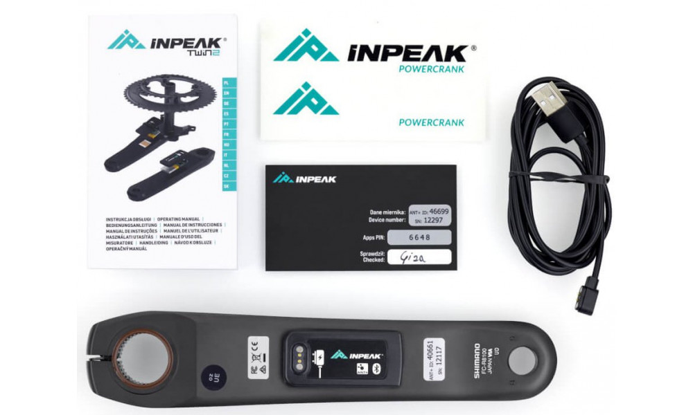Võimsusmõõtjaga käik INPEAK Powercrank-E Shimano Ultegra FC-R8100 - 4