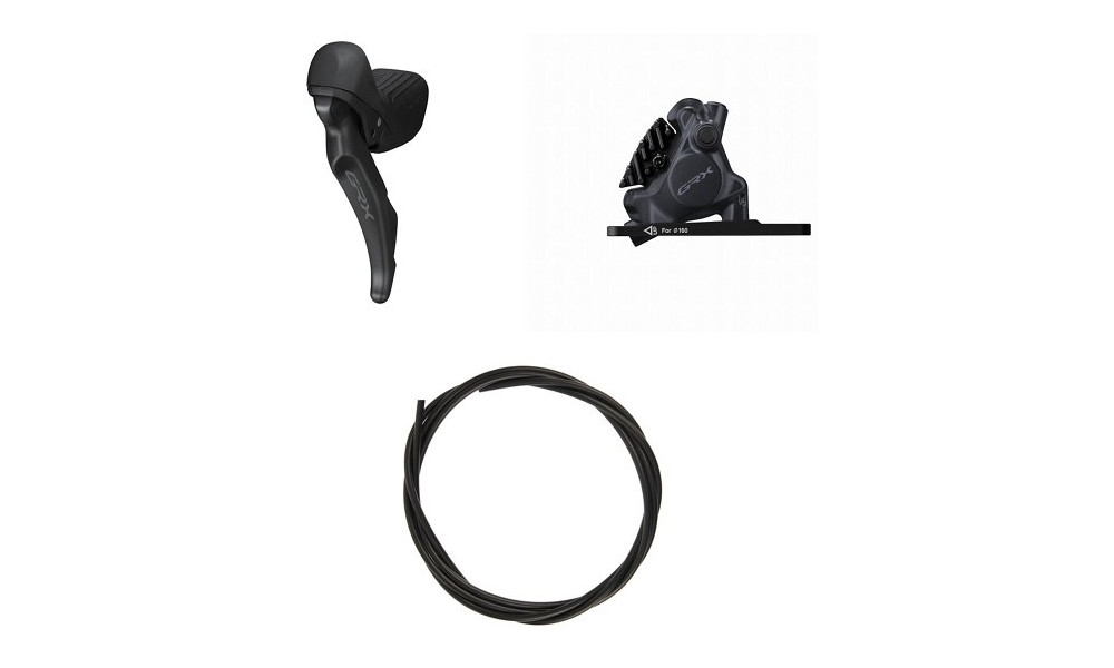 Ketaspidur esimene Shimano GRX ST-RX610 (L) + BR-RX410 (F) J-Kit flat 2x12-speed 