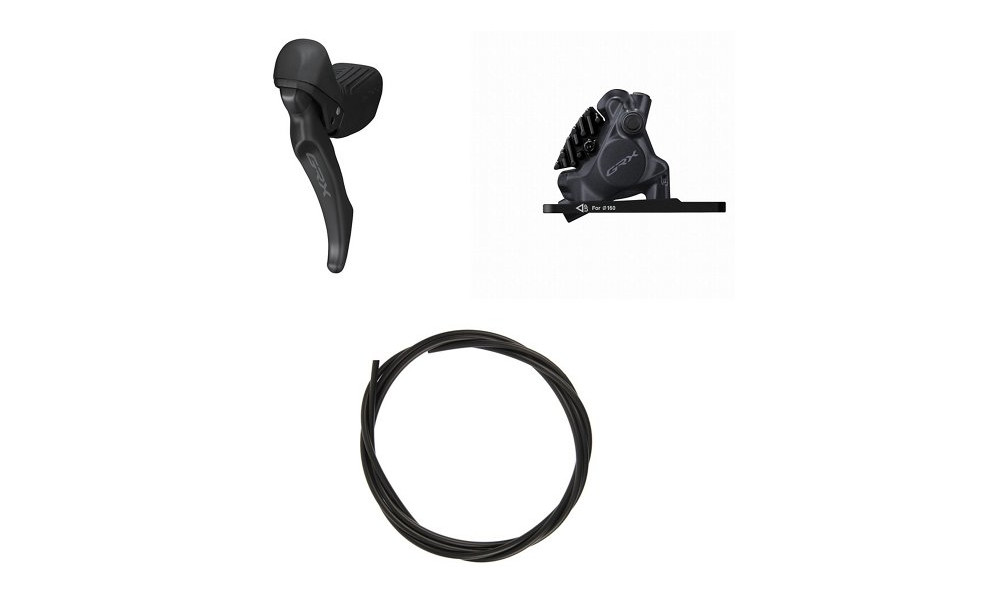 Ketaspidur esimene Shimano GRX BL-RX610-L (L) + BR-RX410 (F) J-Kit flat 1x12-speed 