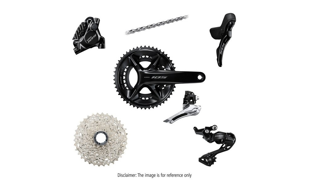 Rühmaülekande osade komplekt Shimano 105 R7120 Mech 172.5mm 50x34T 