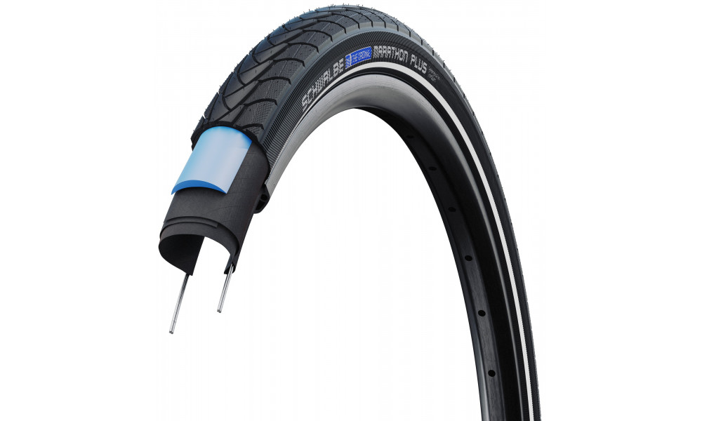 Väliskumm 28" Schwalbe Marathon Plus HS 348 Perf Wired 32-622 Black-Reflex - 3