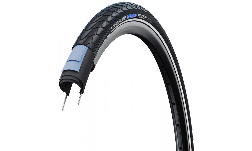 Väliskumm 28" Schwalbe Marathon Racer HS 429, Perf Wired 35-622 / 28x1.35 Black-Reflex - 2