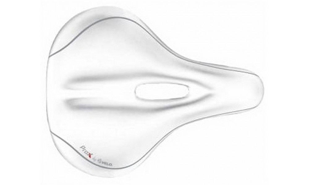 Sadul Velo ProX VL-6103E Elastomer D2 Zone Full Cut GEL white - 1