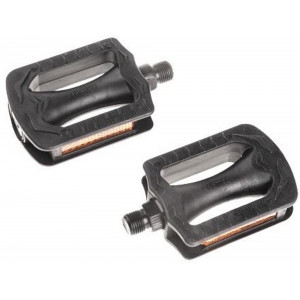 Pedaalid Azimut Kids Flat plastic 9/16" w/bearings and reflectors (1007w)