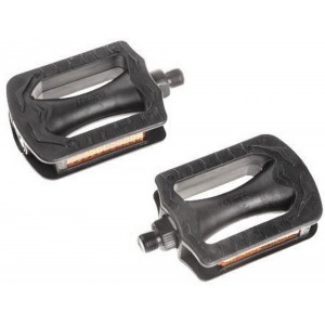 Pedaalid Azimut Kids Flat plastic 1/2" w/bearings and reflectors (1009)