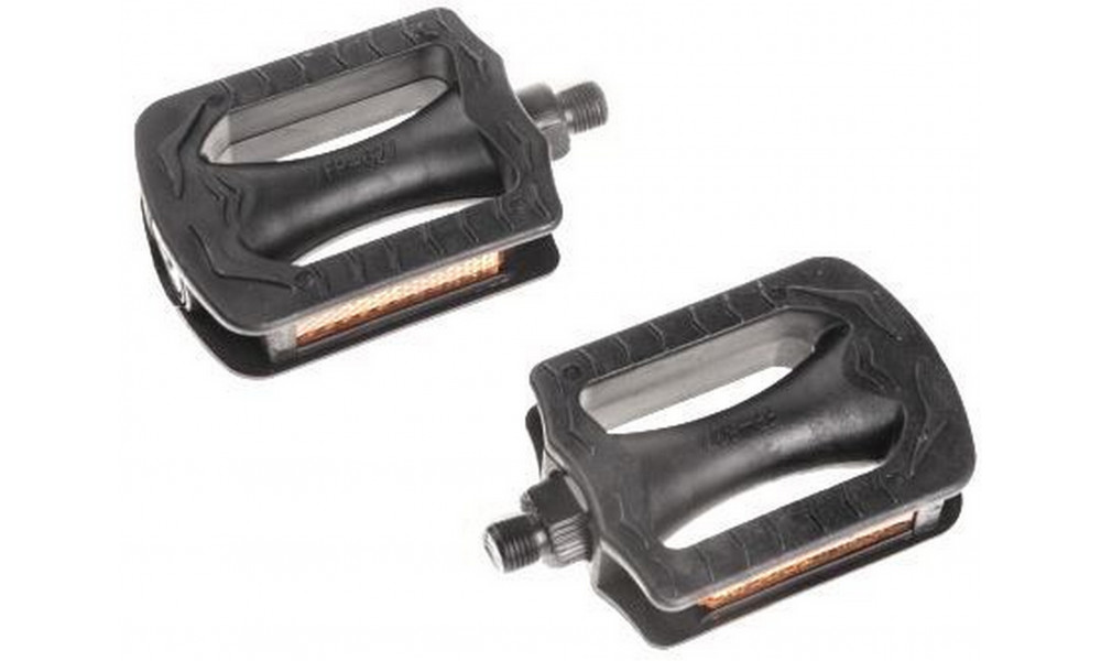 Pedaalid Azimut Kids Flat plastic 1/2" w/bearings and reflectors (1009) - 2