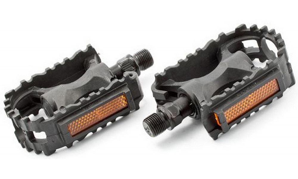 Pedaalid Kids grip plastic 9/16" w/bearings and reflectors (1027) - 1