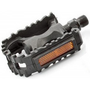 Pedaalid Kids grip plastic 9/16" w/bearings and reflectors (1027)