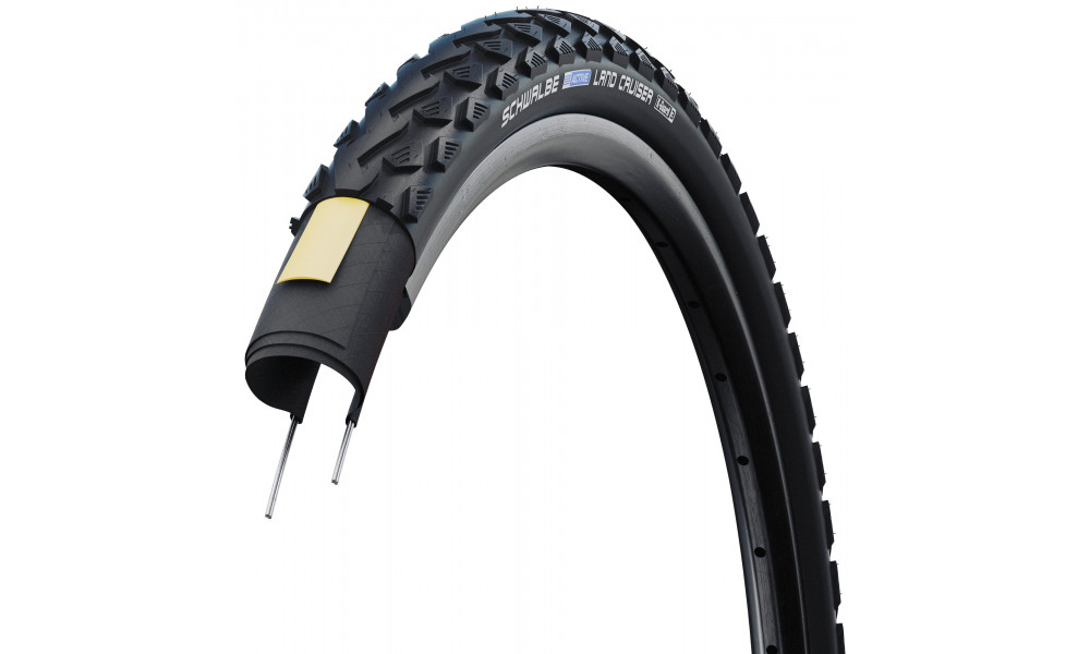 Väliskumm 24" Schwalbe Land Cruiser HS 450 Active Wired 50-507 Black - 2