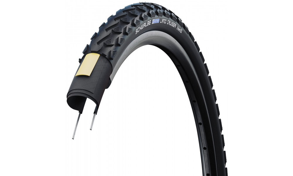 Väliskumm 26" Schwalbe Land Cruiser HS 450 Active Wired 47-559 / 26x1.75 Black - 2