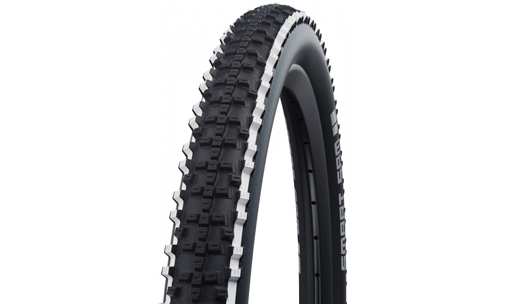 Väliskumm 26" Schwalbe Smart Sam HS 476 Perf. Wired 57-559 / 26x2.25 White Stripes Addix 