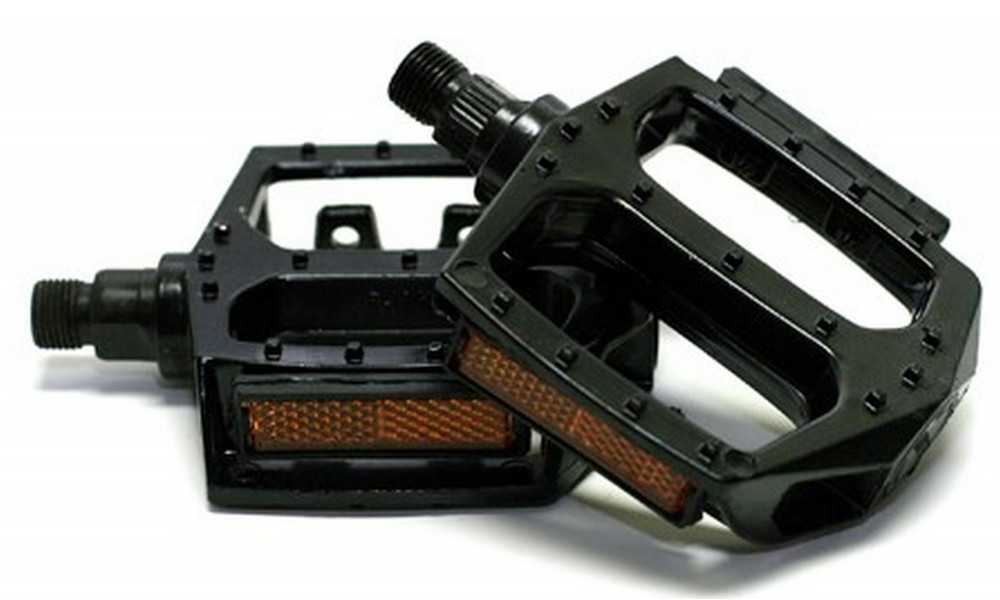 Pedaalid Azimut BMX Platform Alu 9/16" w/bearings and reflectors black (1014) - 2