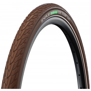 Väliskumm 28" Schwalbe Road Cruiser HS 484, Active Wired 42-622 / 28x1.60 Brown-Reflex