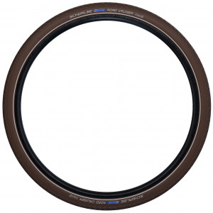 Väliskumm 28" Schwalbe Road Cruiser HS 484, Active Wired 42-622 / 28x1.60 Brown-Reflex
