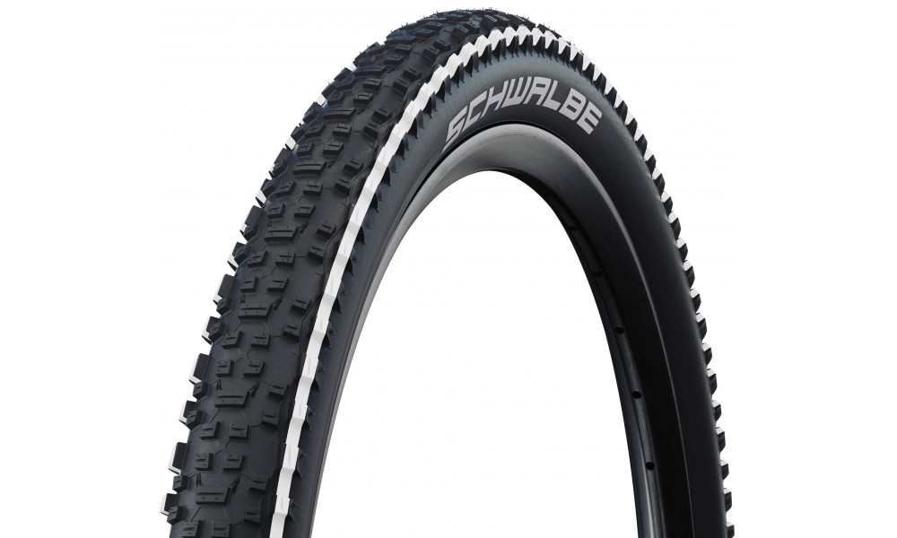 Väliskumm 26" Schwalbe Rapid Rob HS 425, Active Wired 57-559 / 26x2.25 White Stripes 