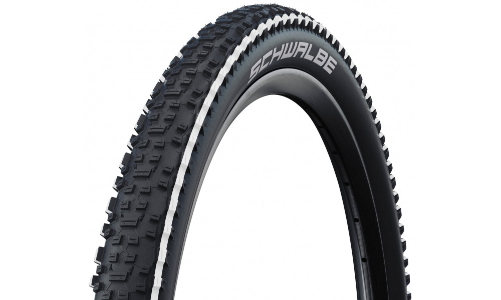 Väliskumm 29" Schwalbe Rapid Rob HS 425, Active Wired 57-622 / 29x2.25 White Stripes 
