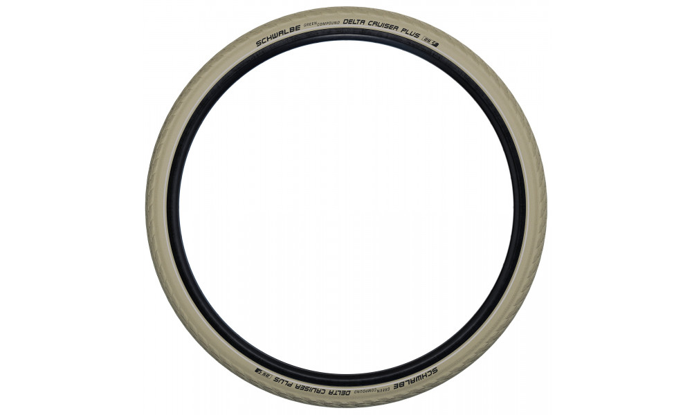 Väliskumm 28" Schwalbe Delta Cruiser Plus HS 431, Active Wired 37-622 / 28x1.40 Creme-Reflex - 2