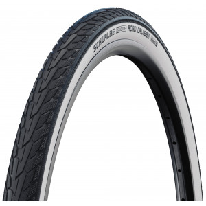 Väliskumm 28" Schwalbe Road Cruiser HS 484, Active Wired 42-622 / 28x1.60 GreenCompound Whitewall