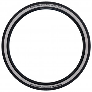 Väliskumm 28" Schwalbe Road Cruiser HS 484, Active Wired 42-622 / 28x1.60 GreenCompound Whitewall