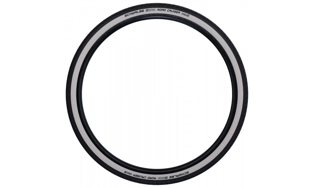 Väliskumm 28" Schwalbe Road Cruiser HS 484 Active Wired 42-622 / 28x1.60 GreenCompound Whitewall - 2