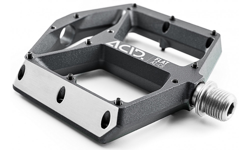 Pedaalid ACID Flat A2-IB Alu grey - 4