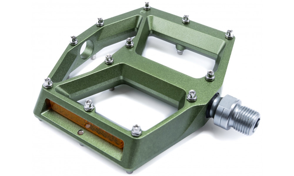 Pedaalid ACID Flat A3-ZP R Alu olive - 4