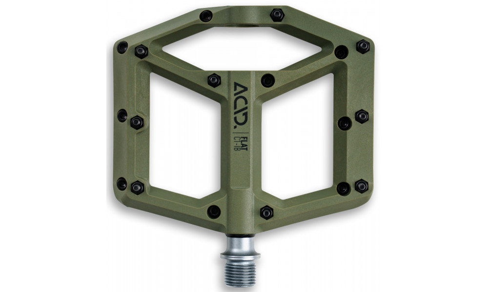 Pedaalid ACID Flat C1-IB plastic olive green - 2