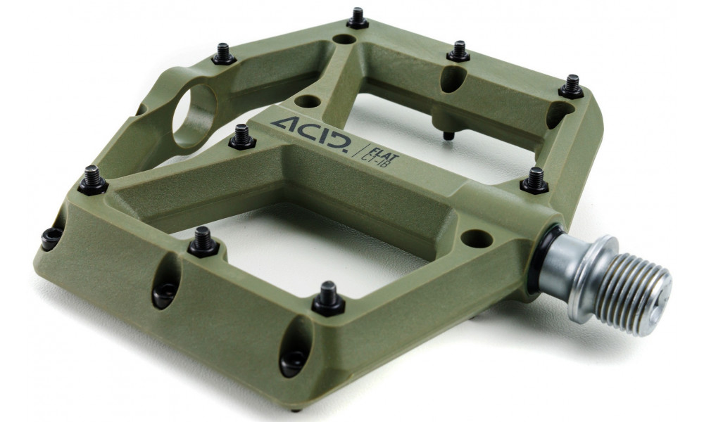 Pedaalid ACID Flat C1-IB plastic olive green - 4