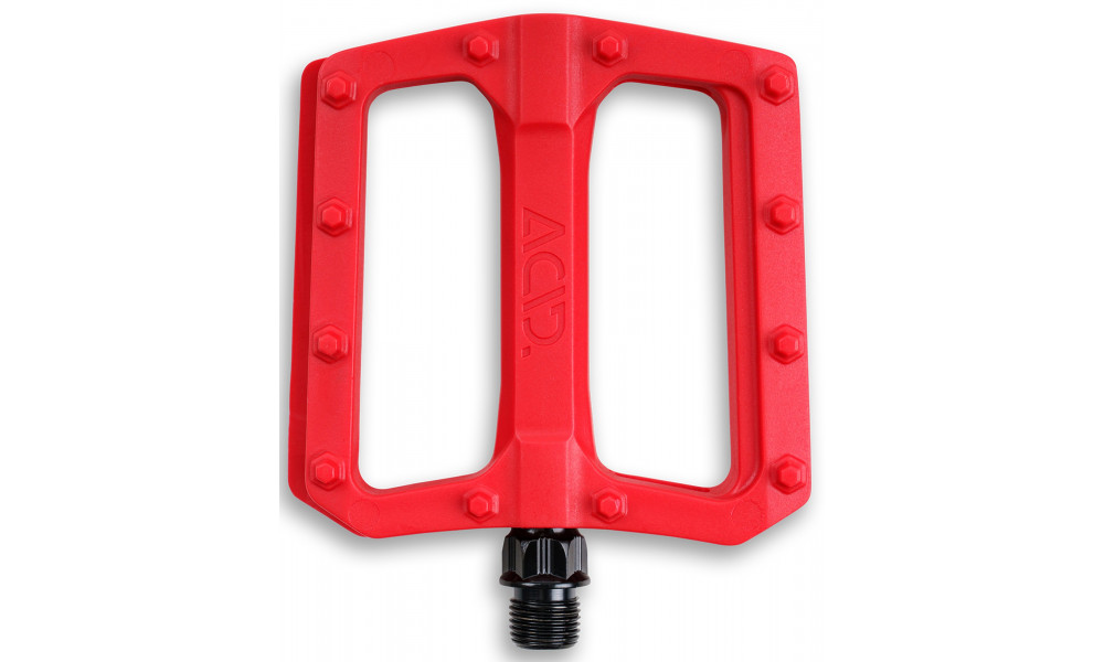 Pedaalid ACID Flat C3-ZP plastic red - 2