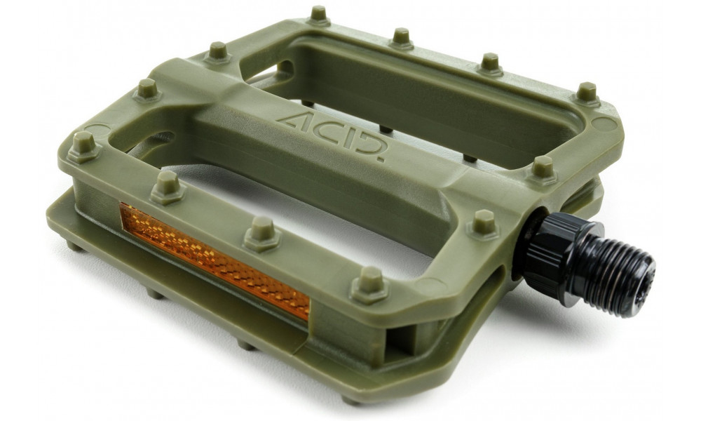 Pedaalid ACID Flat C3-ZP plastic olive green - 4