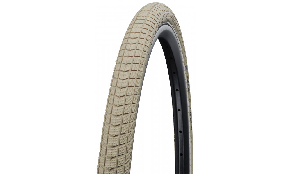 Väliskumm 28" Schwalbe Little Big Ben HS 439, Active Wired 40-622 / 28x1.50 Creme-Reflex - 1