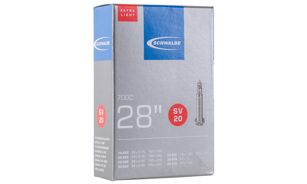 Sisekumm 28/27" Schwalbe SV20 ExtraLight (18/25-622) - 1