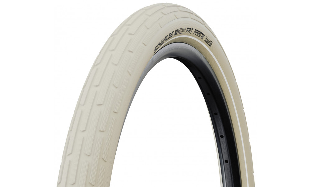 Väliskumm 28" Schwalbe Fat Frank HS 375, Active Wired 50-622 / 29x2.00 Creme-Reflex - 1