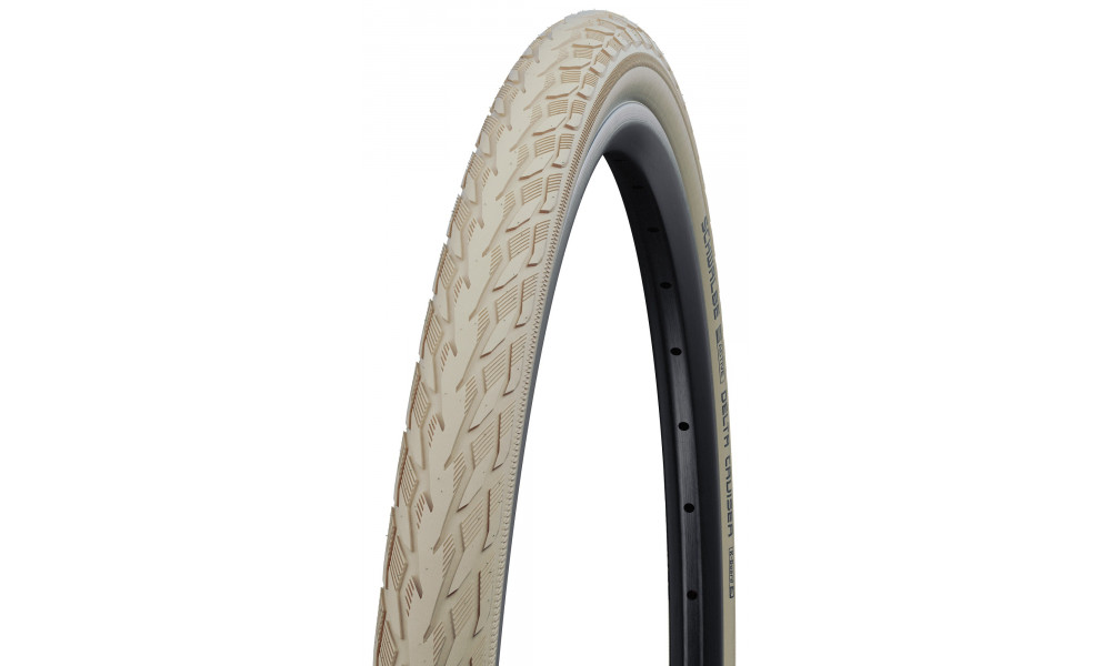 Väliskumm 28" Schwalbe Delta Cruiser HS 431, Active Wired 37-622 / 28x1.40 Creme - 1